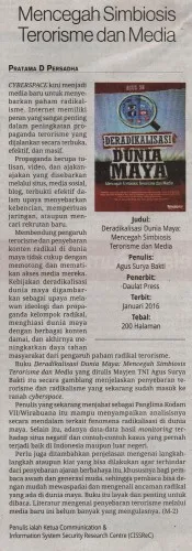 Mencegah Simbiosis Terorisme Dan Media (Kolom Resensi Buku - Media Indonesia 23/1/2016)