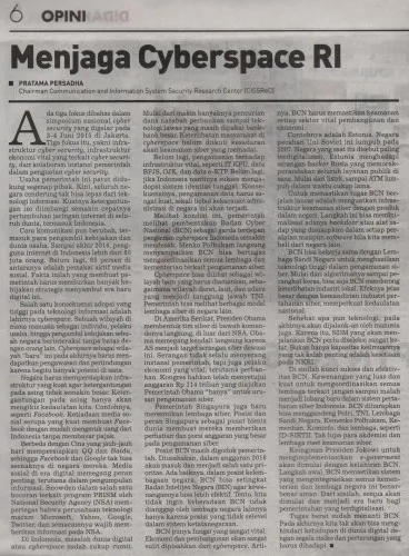 Menjaga Cyberspace RI
