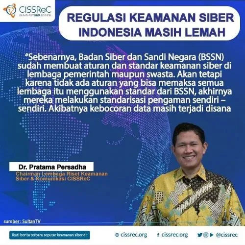 Regulasi Keamanan Siber Indonesia Lemah