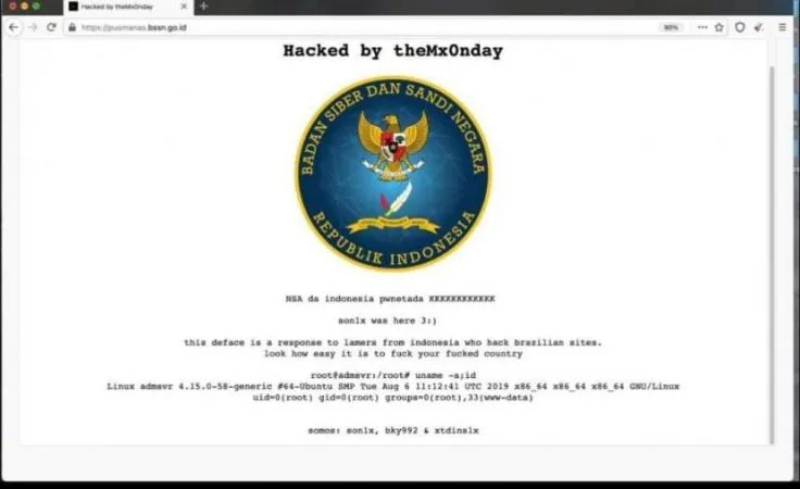 Situs BSSN Diduga Diretas, Pakar Siber: Serangan Deface