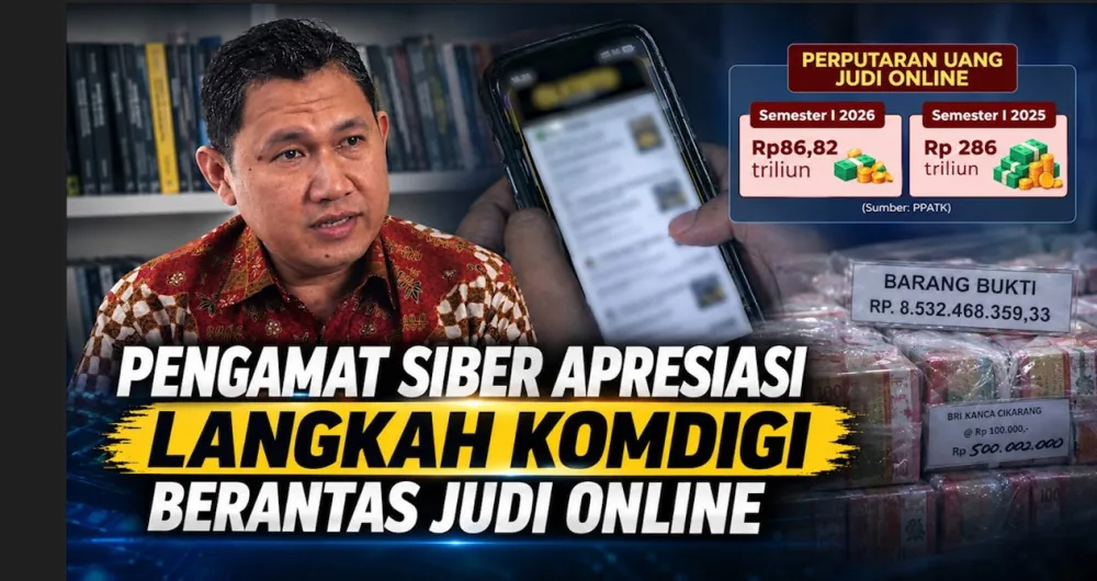 Komdigi Blokir 4,1 Juta Konten Judi Online, CISSReC Nilai Tepat